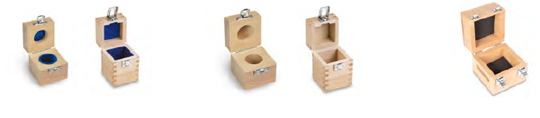 Étuis en bois pour poids individuels