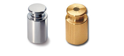 Poids de contrôle en inox et en laiton
