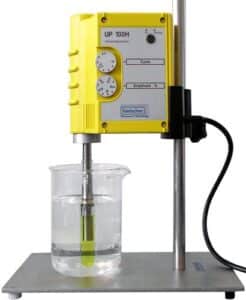 Hielscher UP100H Homogenisators Laboratorium Ultrasoon Met Stand Imlab