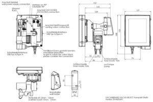 Massblatt Vacuu Select Kompakt Stativ
