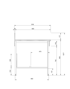 Asem Scheme Laboratory Bench Splashback Shelf P900 15