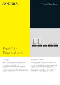 Fiche technique Sartorius Entris II BCE Line