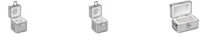 Aluminium kisten voor gewichten