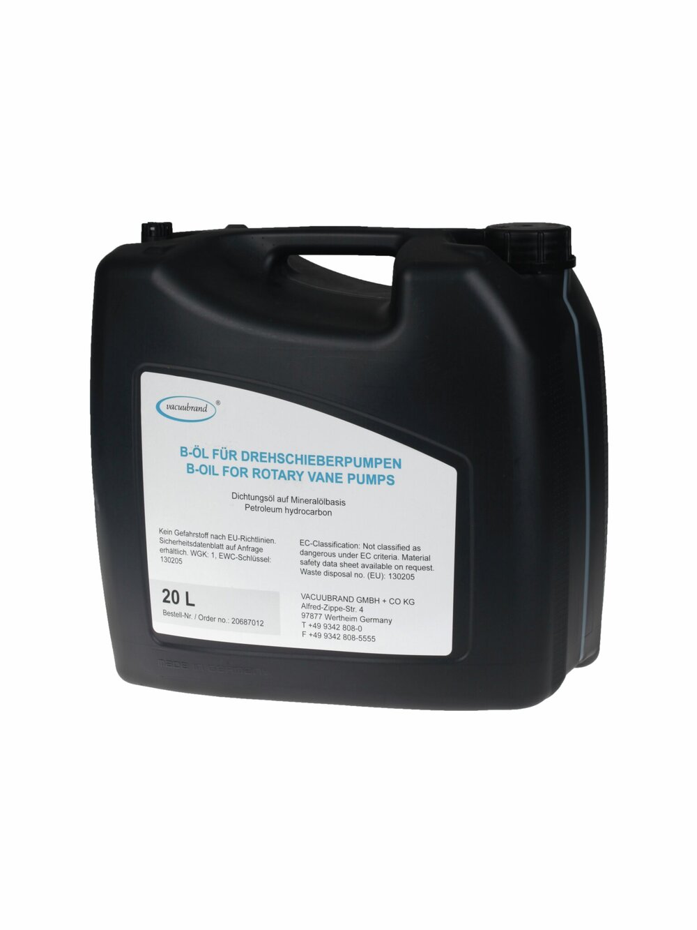 20687012 Drehschieberpumpenoel B 20 Liter V2
