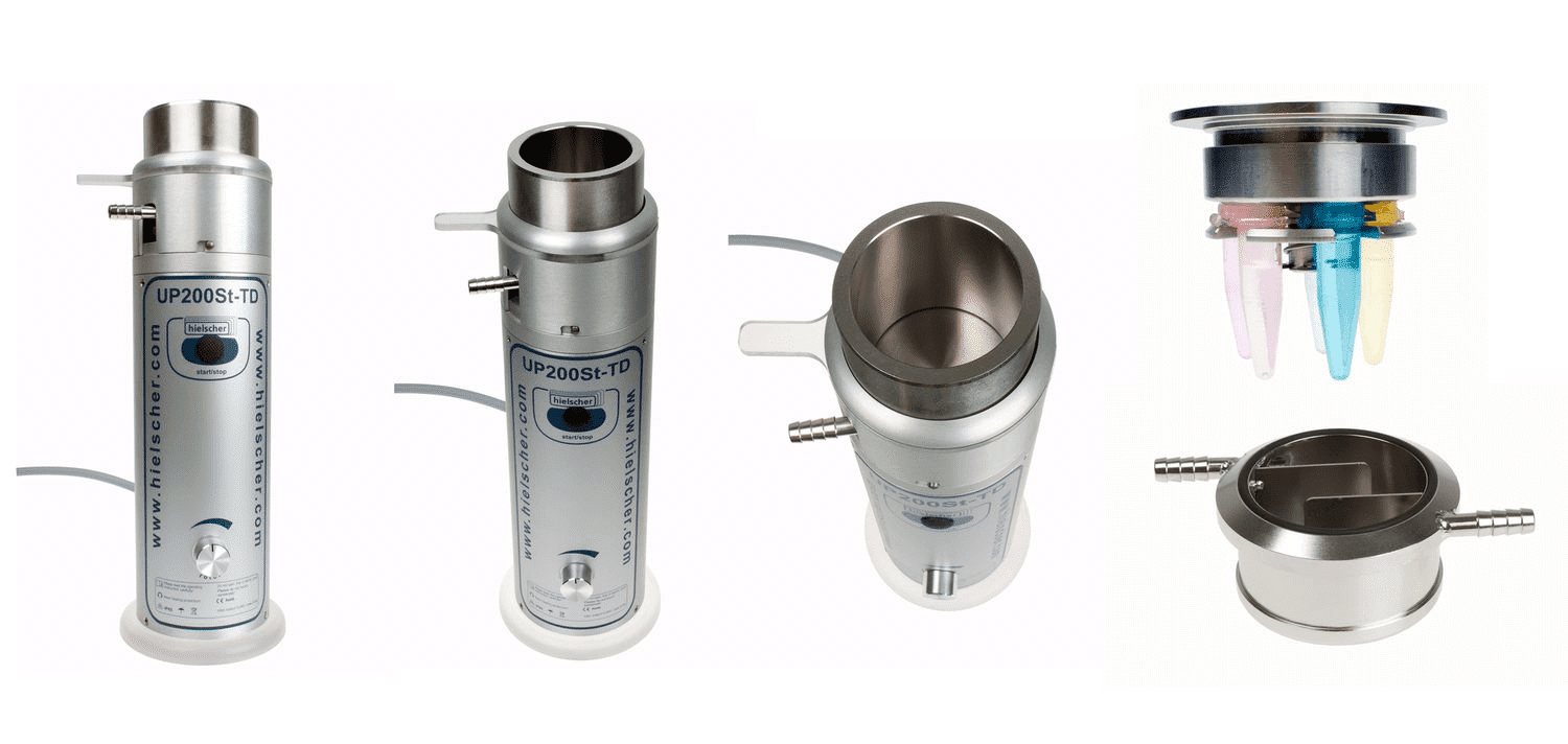 Hielscher TD CupHorn Homogenisators Laboratorium