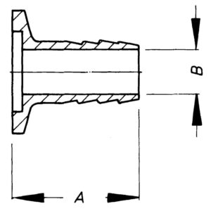 Massblatt Kleinflansche Mit Schlauchwelle Alt