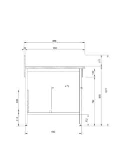 Asem Scheme Laboratory Bench Splashback Shelf P900 3