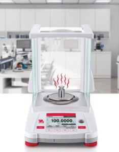 Verdamping bij analyseweegschalen
