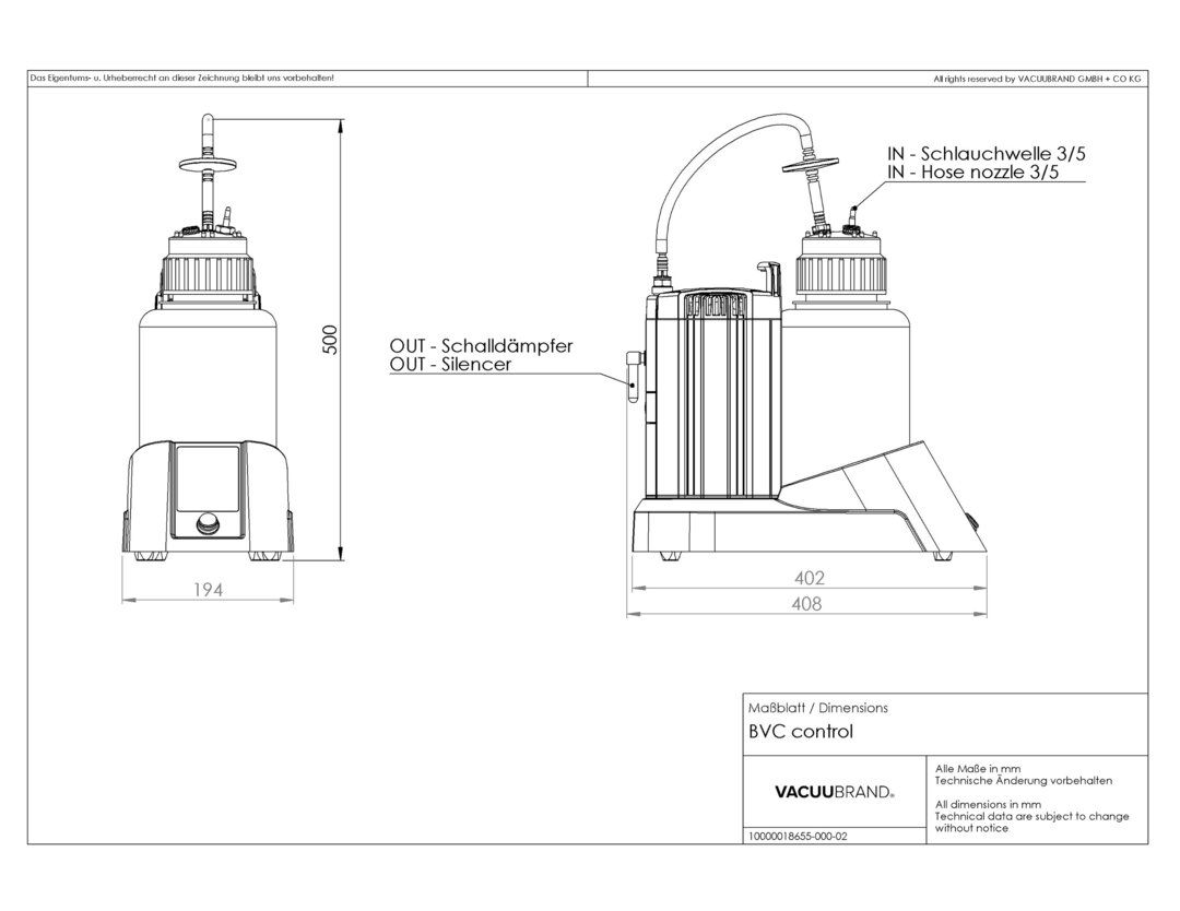 VACUUBRAND Vloeistofafzuigsysteem BVC control | Imlab