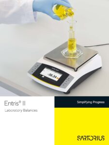Brochure Sartorius Entris II Laboratoriumweegschalen